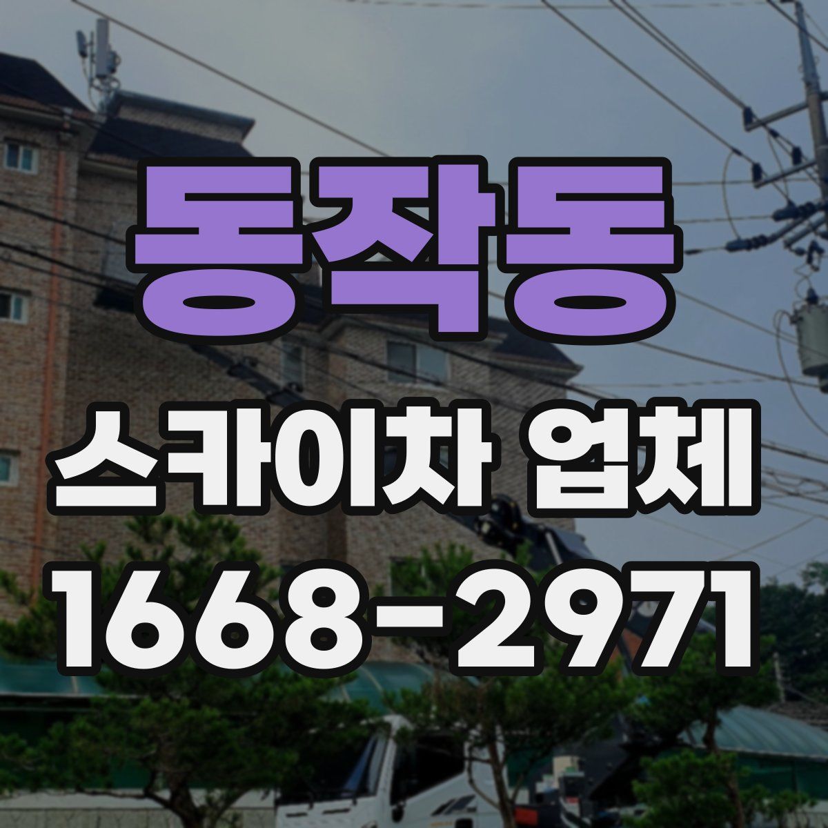 동작동 스카이차 업체