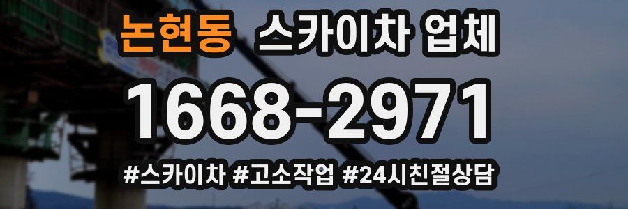 논현동 스카이차 업체