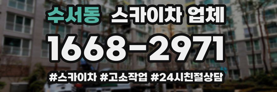 수서동 스카이차 업체