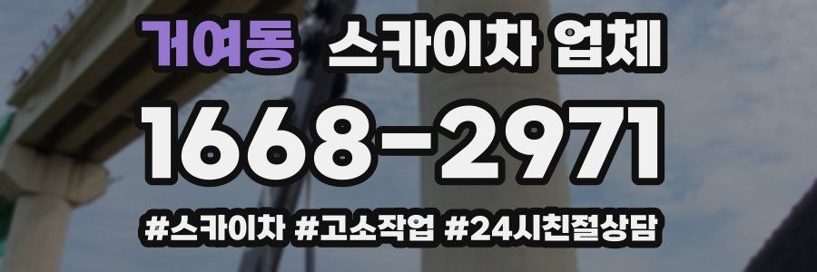 거여동 스카이차 업체