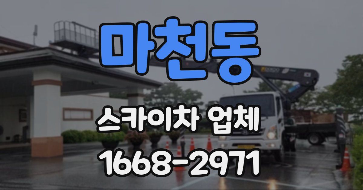 마천동 스카이차 업체