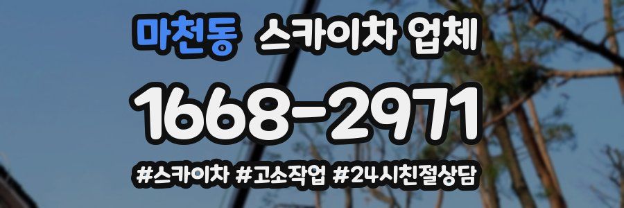 마천동 스카이차 업체