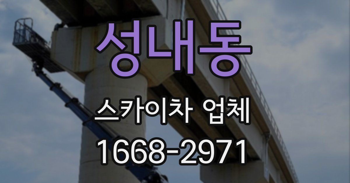 성내동 스카이차 업체