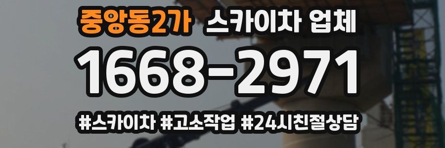 중앙동2가 스카이차 업체