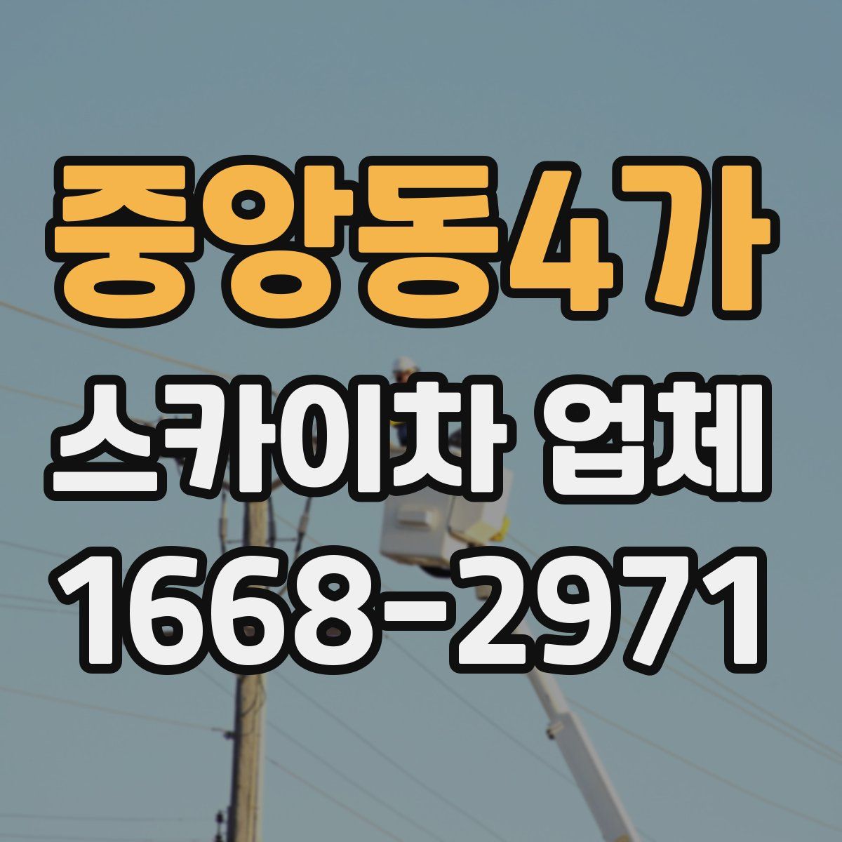 중앙동4가 스카이차 업체