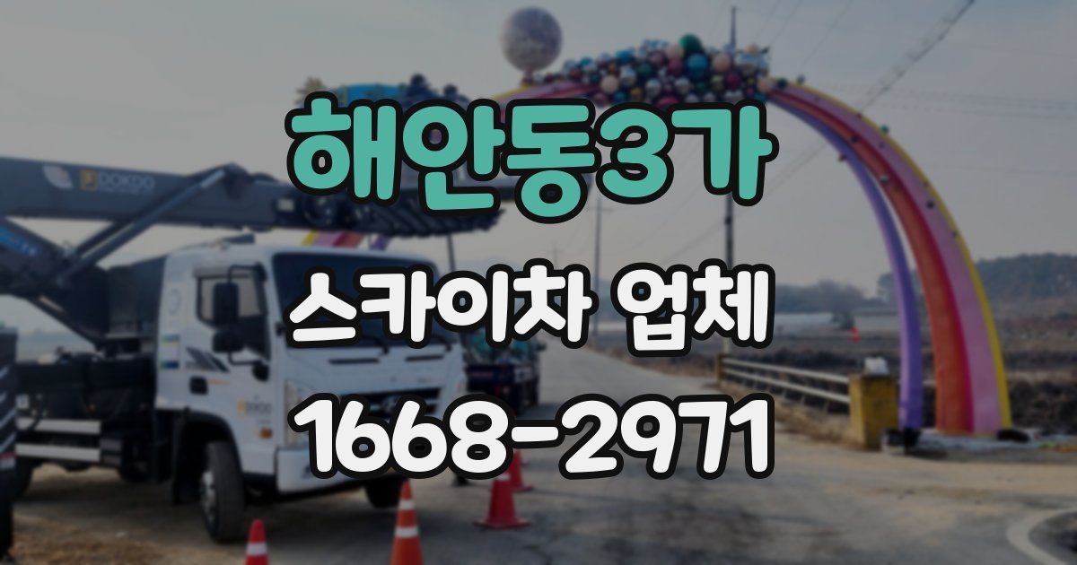 해안동3가 스카이차 업체