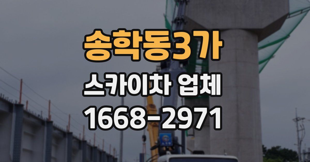 송학동3가 스카이차 업체