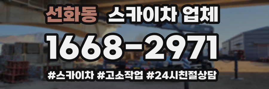 선화동 스카이차 업체