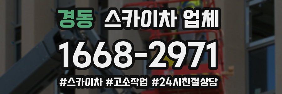 경동 스카이차 업체