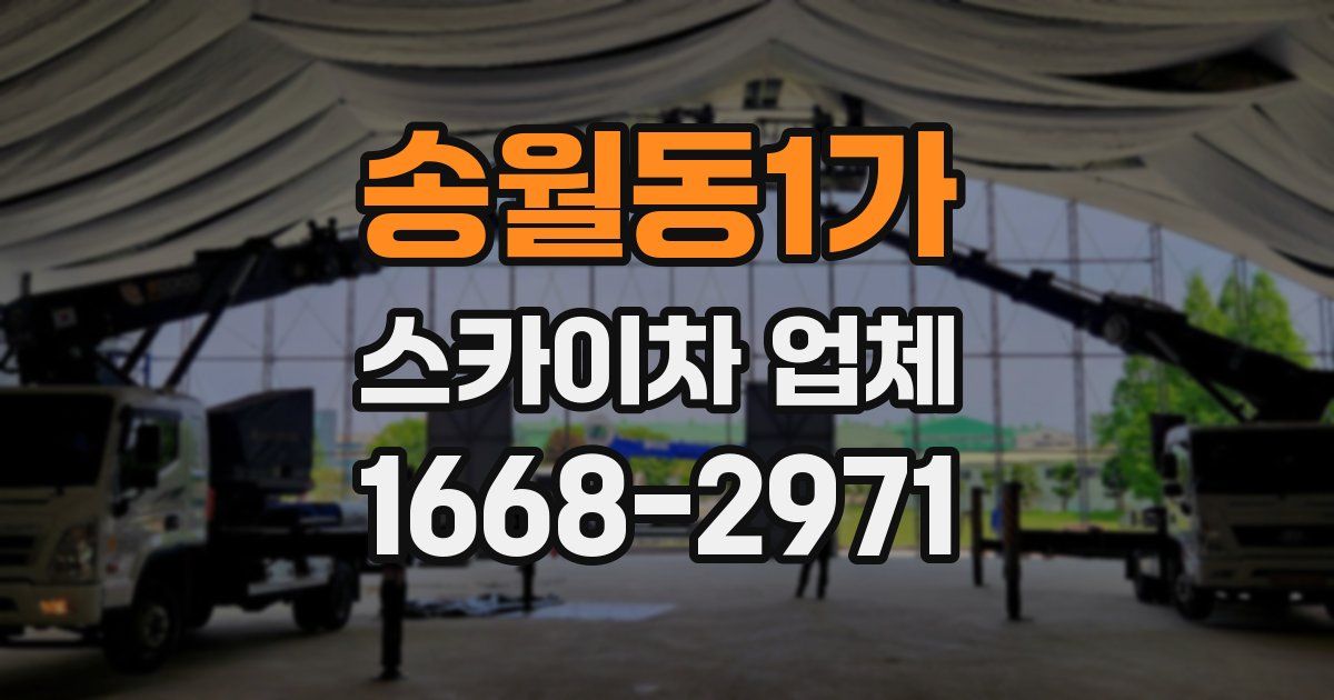 송월동1가 스카이차 업체