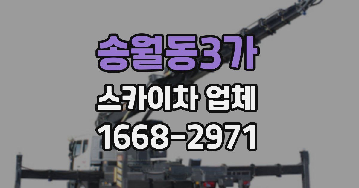 송월동3가 스카이차 업체