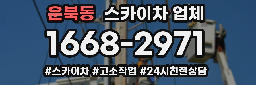 운북동 스카이차 업체