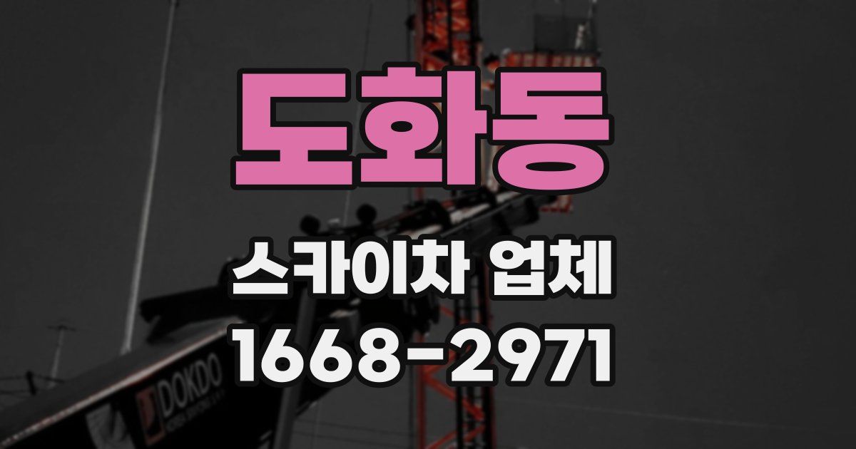 도화동 스카이차 업체