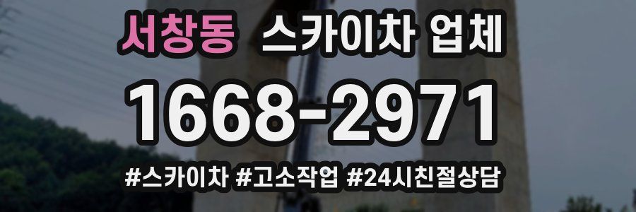 서창동 스카이차 업체