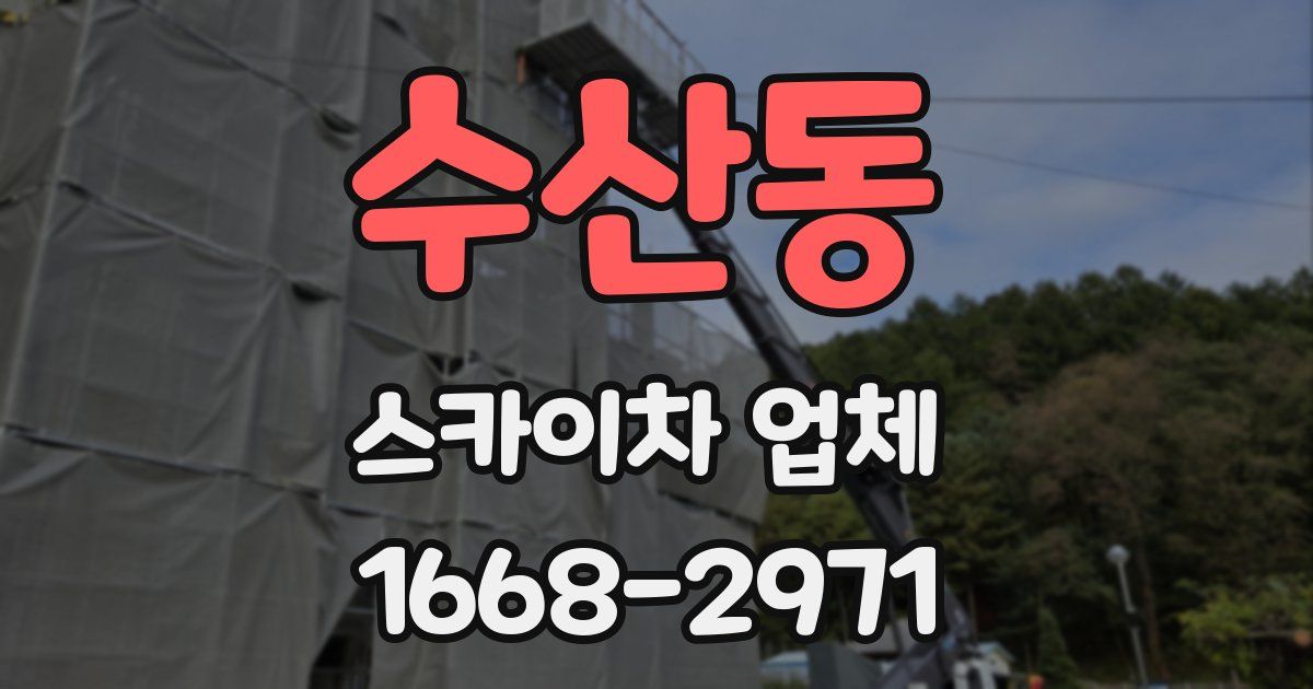 수산동 스카이차 업체