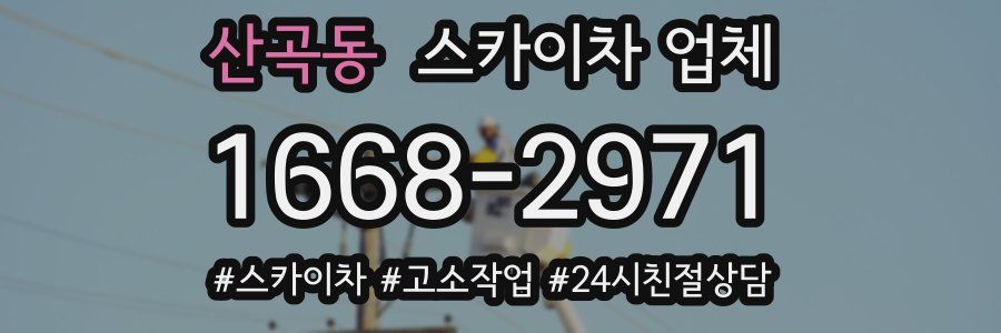 산곡동 스카이차 업체
