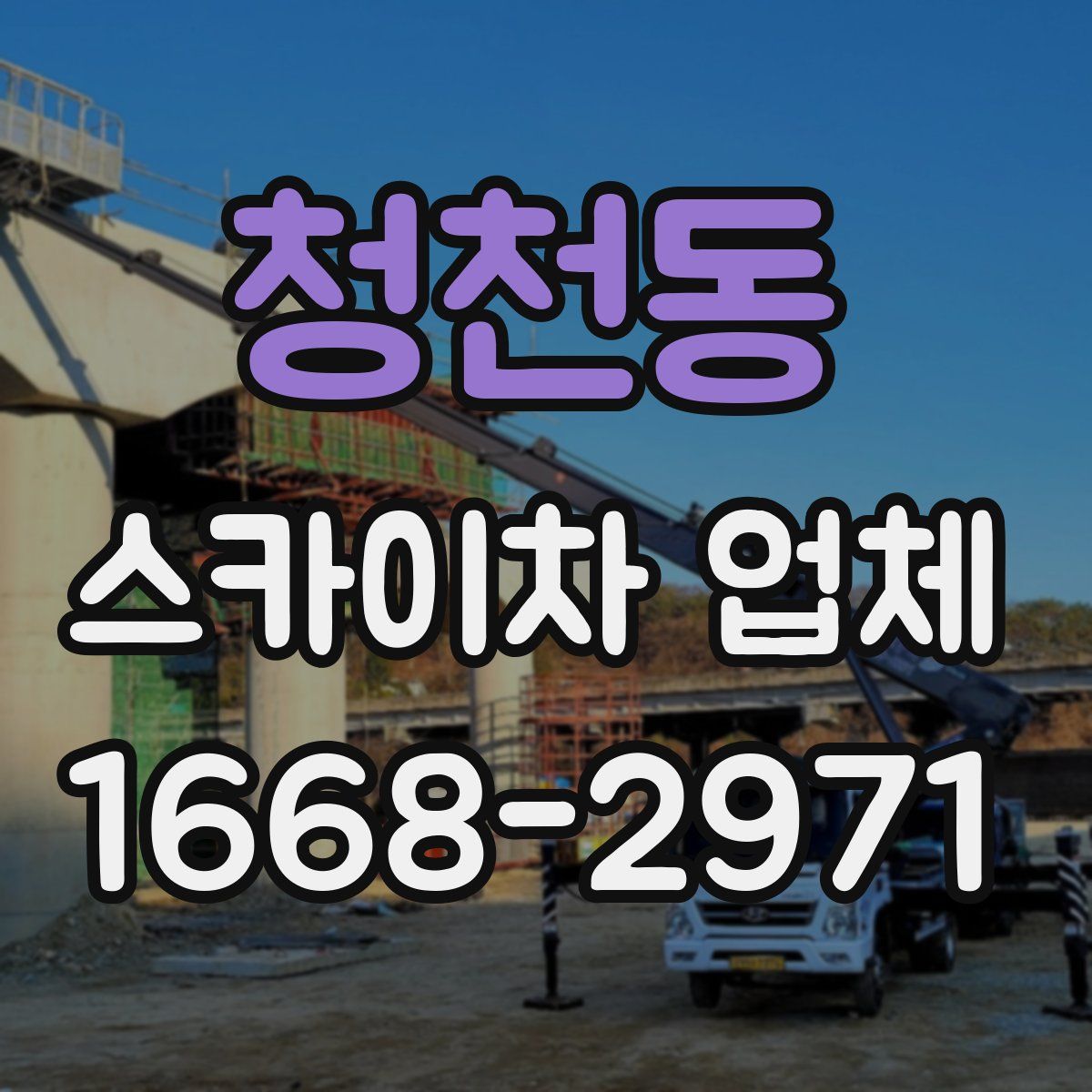 청천동 스카이차 업체