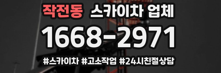 작전동 스카이차 업체