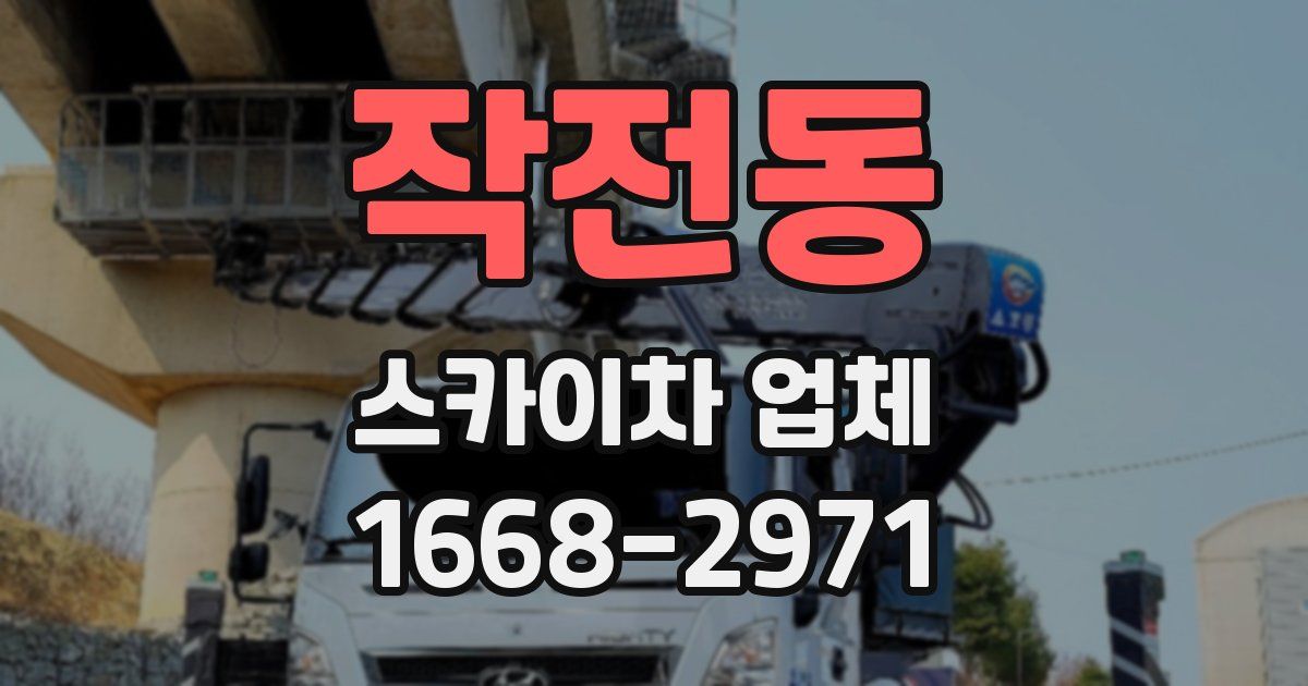 작전동 스카이차 업체
