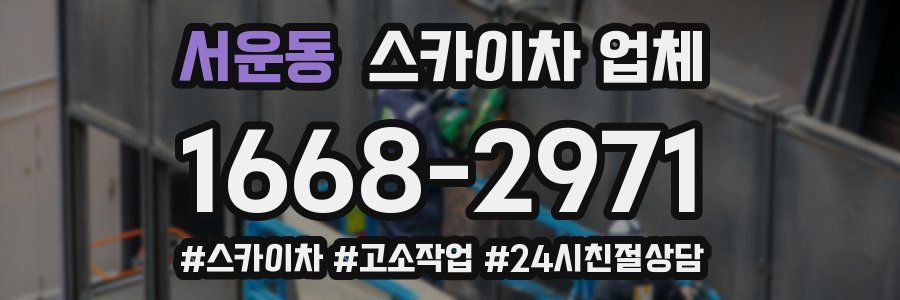 서운동 스카이차 업체