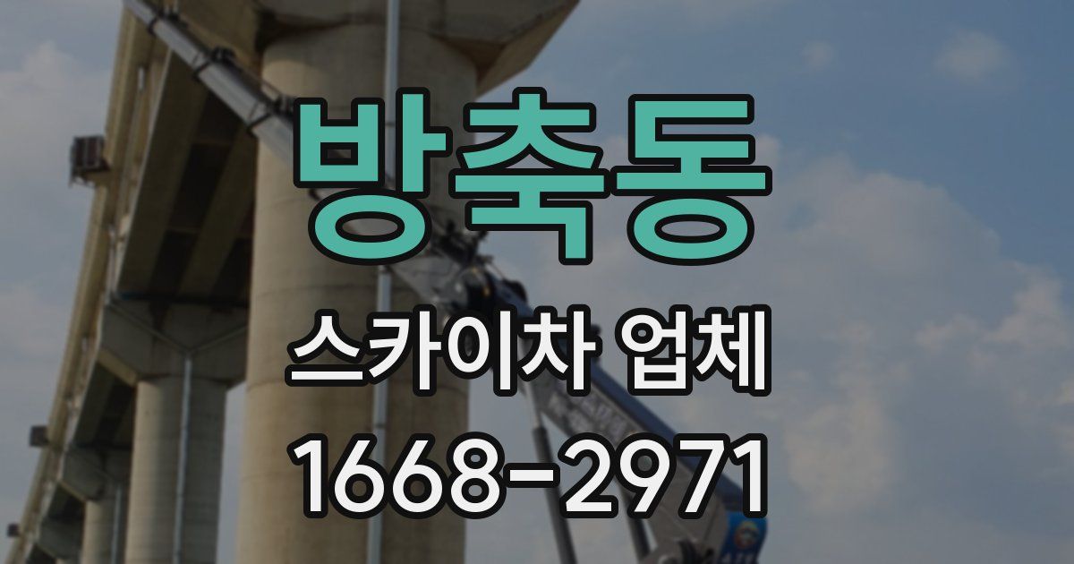 방축동 스카이차 업체