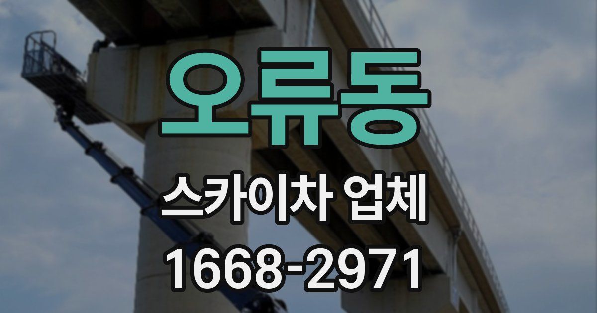 오류동 스카이차 업체