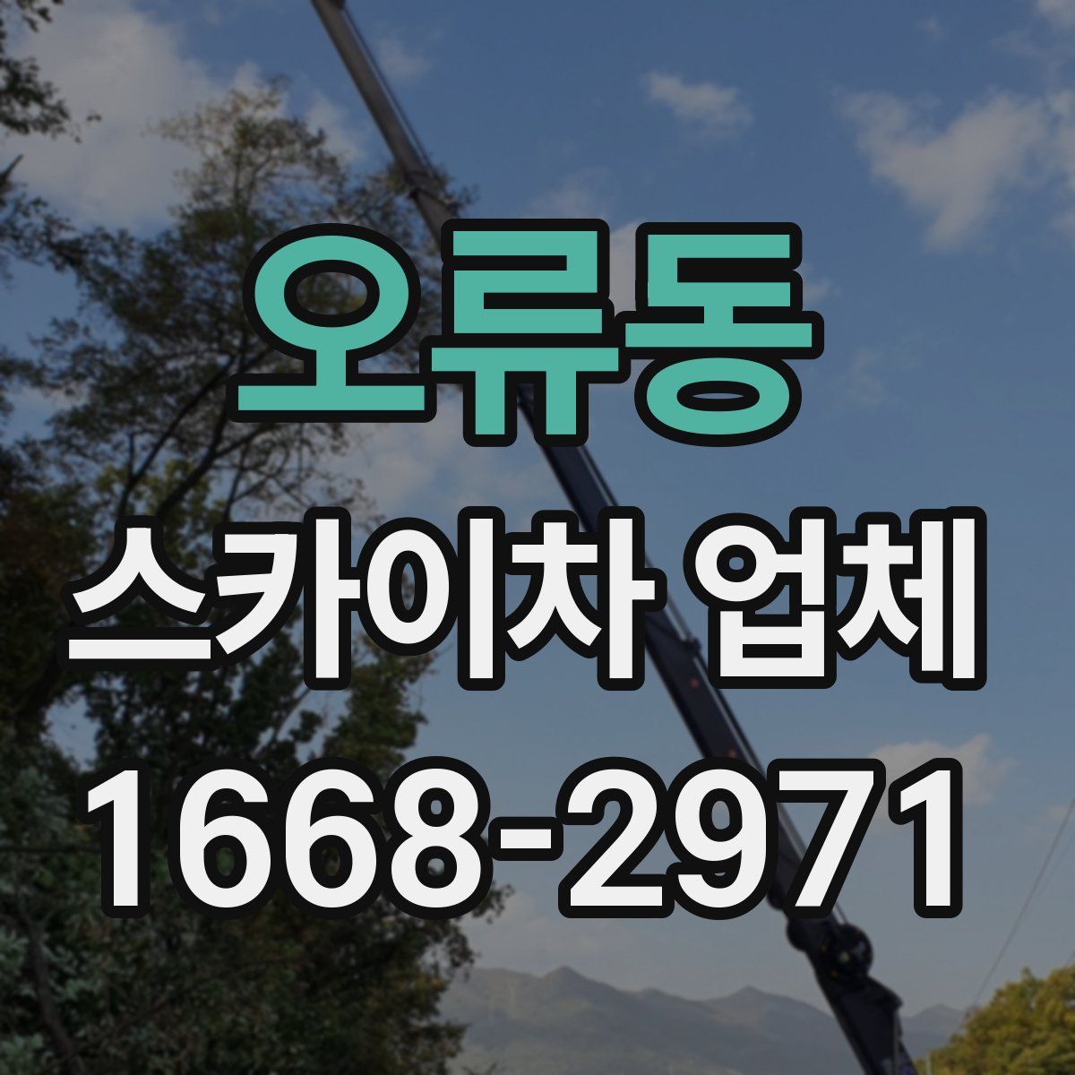 오류동 스카이차 업체
