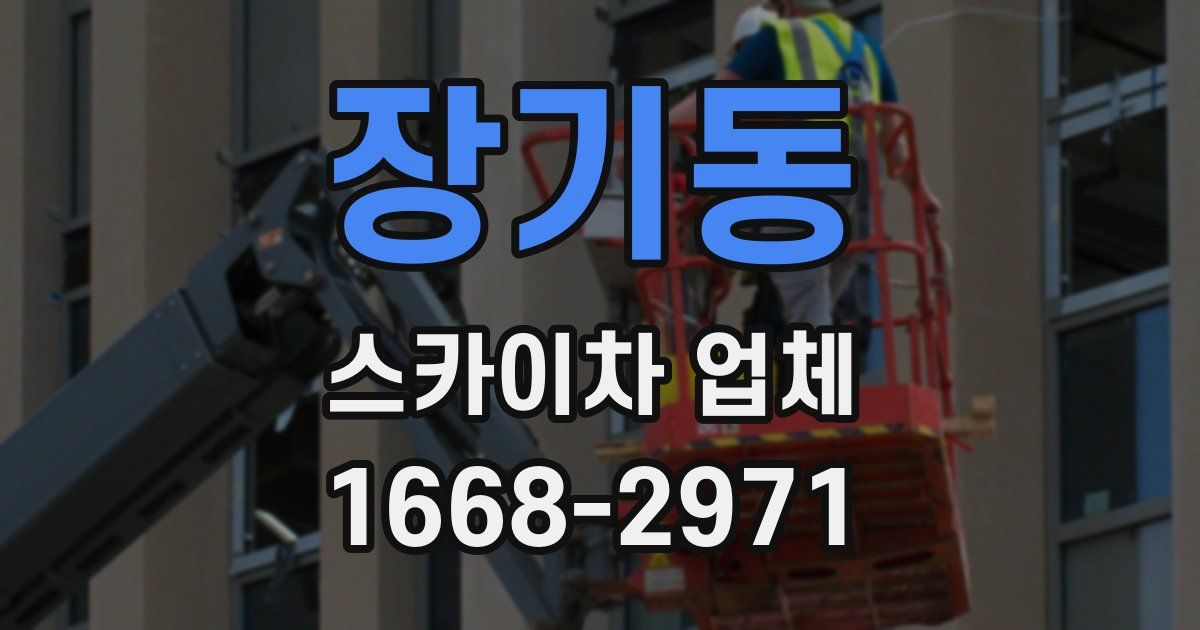 장기동 스카이차 업체