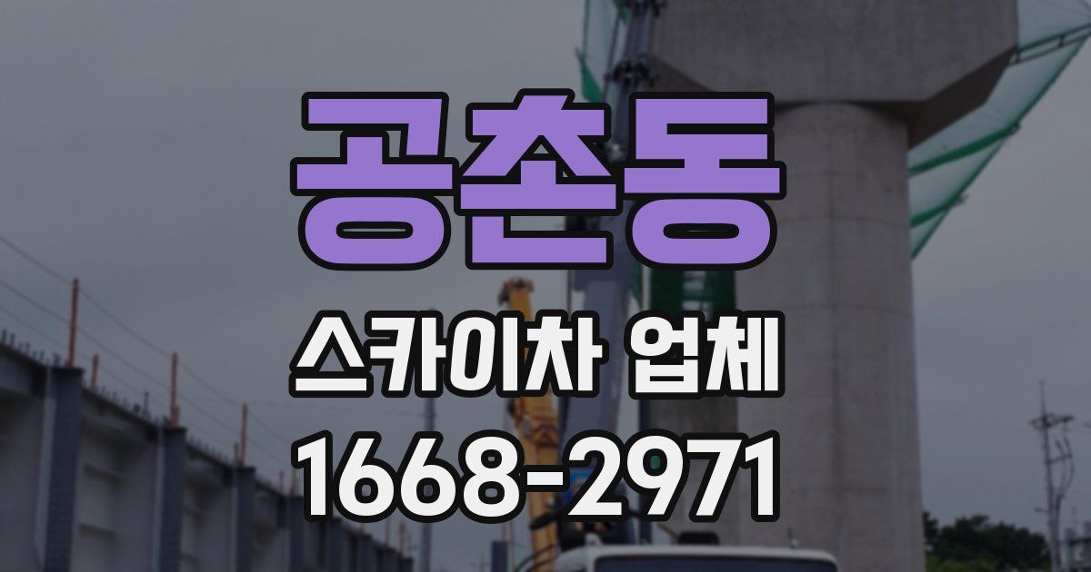 공촌동 스카이차 업체