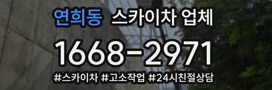 연희동 스카이차 업체