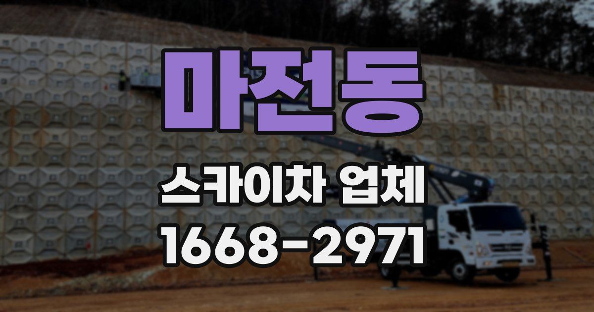 마전동 스카이차 업체