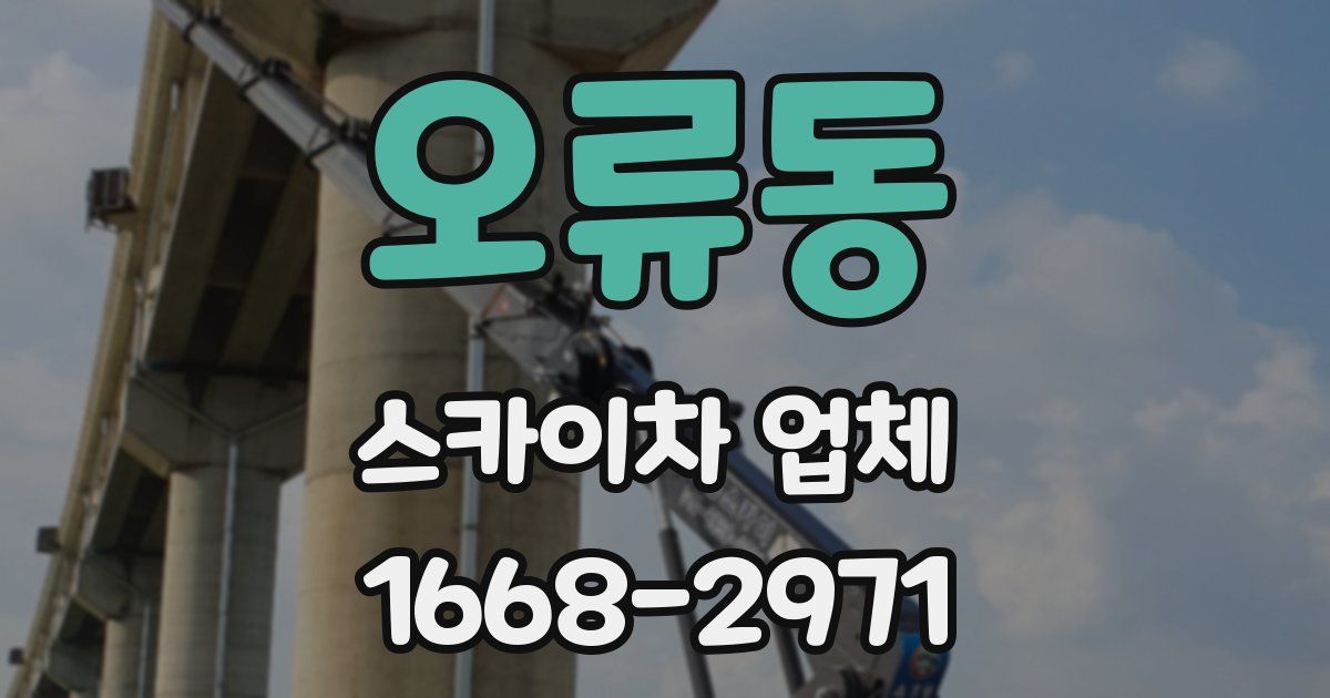 오류동 스카이차 업체