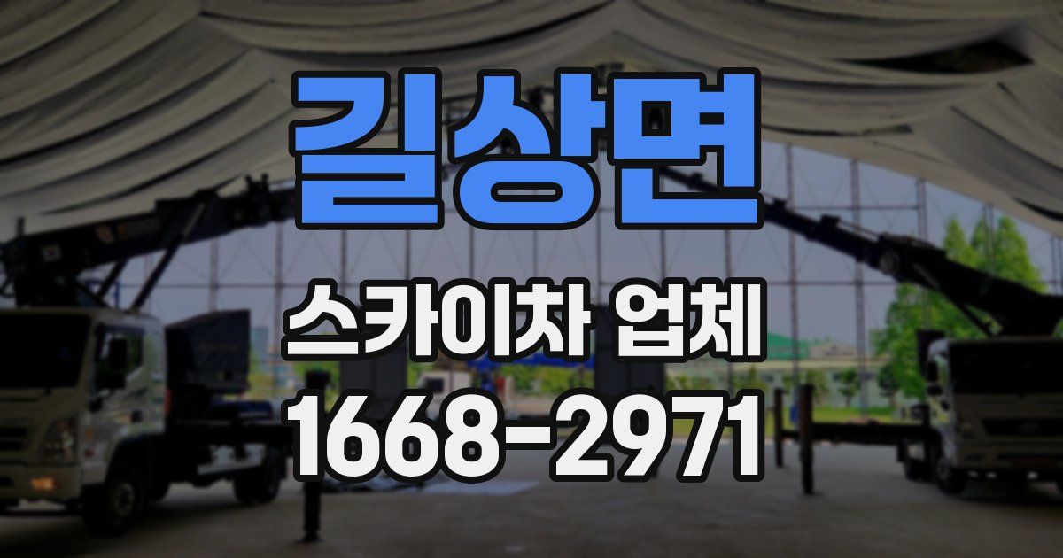 길상면 스카이차 업체