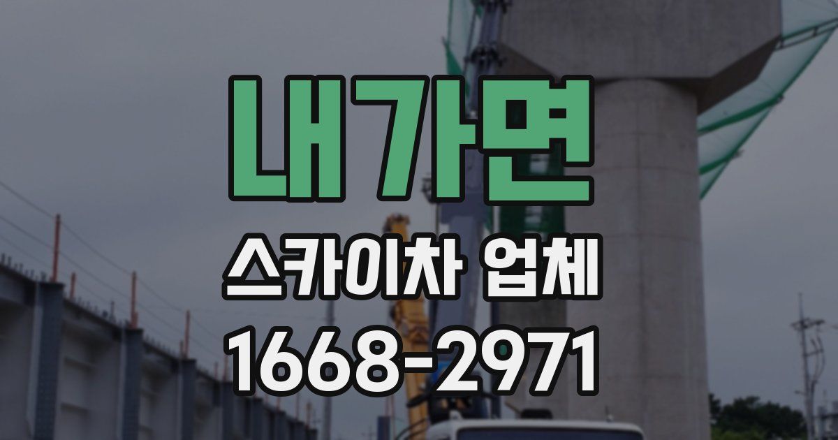 내가면 스카이차 업체