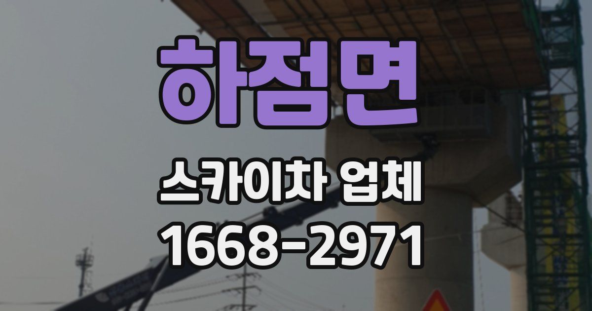 하점면 스카이차 업체