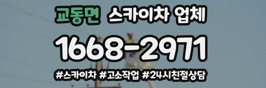교동면 스카이차 업체