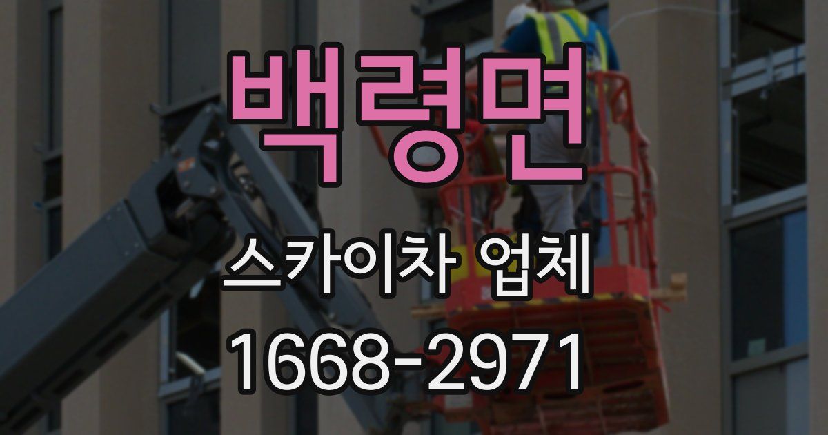 백령면 스카이차 업체