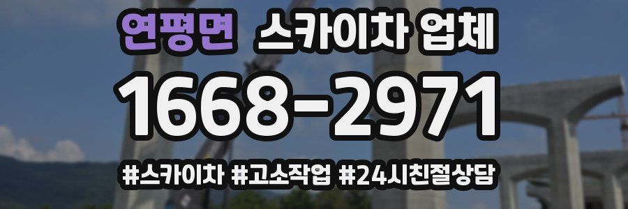 연평면 스카이차 업체