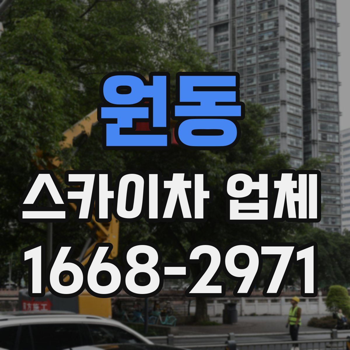 원동 스카이차 업체