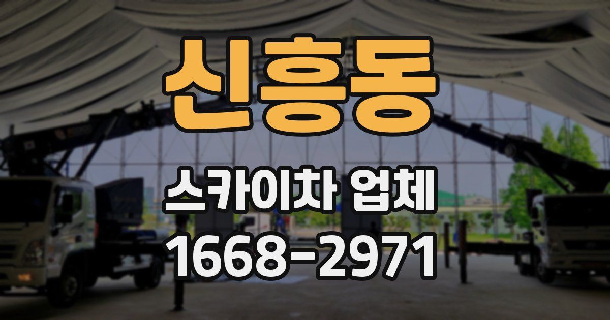 신흥동 스카이차 업체
