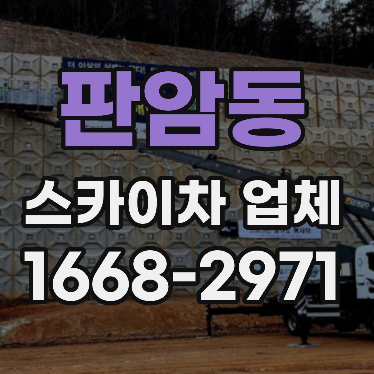 판암동 스카이차 업체