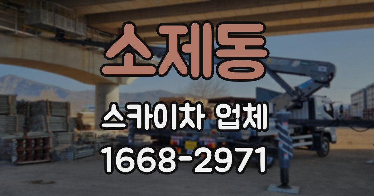 소제동 스카이차 업체