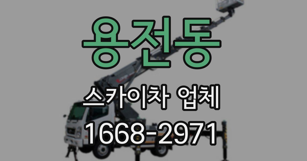 용전동 스카이차 업체