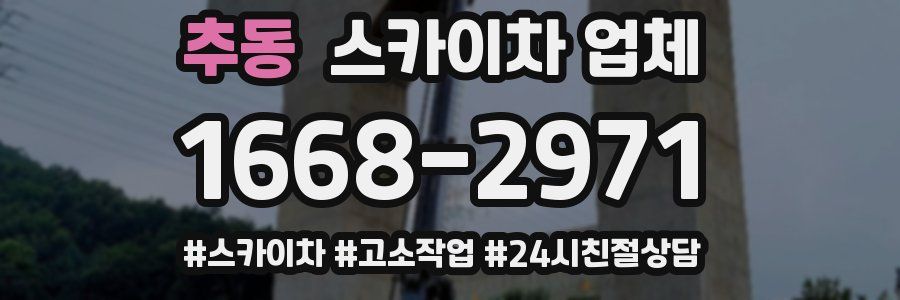 추동 스카이차 업체