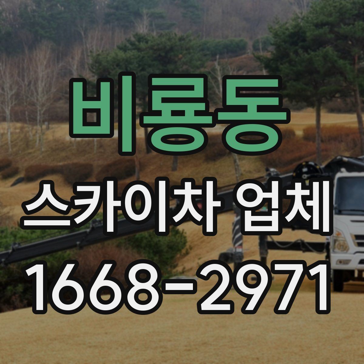 비룡동 스카이차 업체 이용 시 작업 효율과 안전을 함께 보는 법