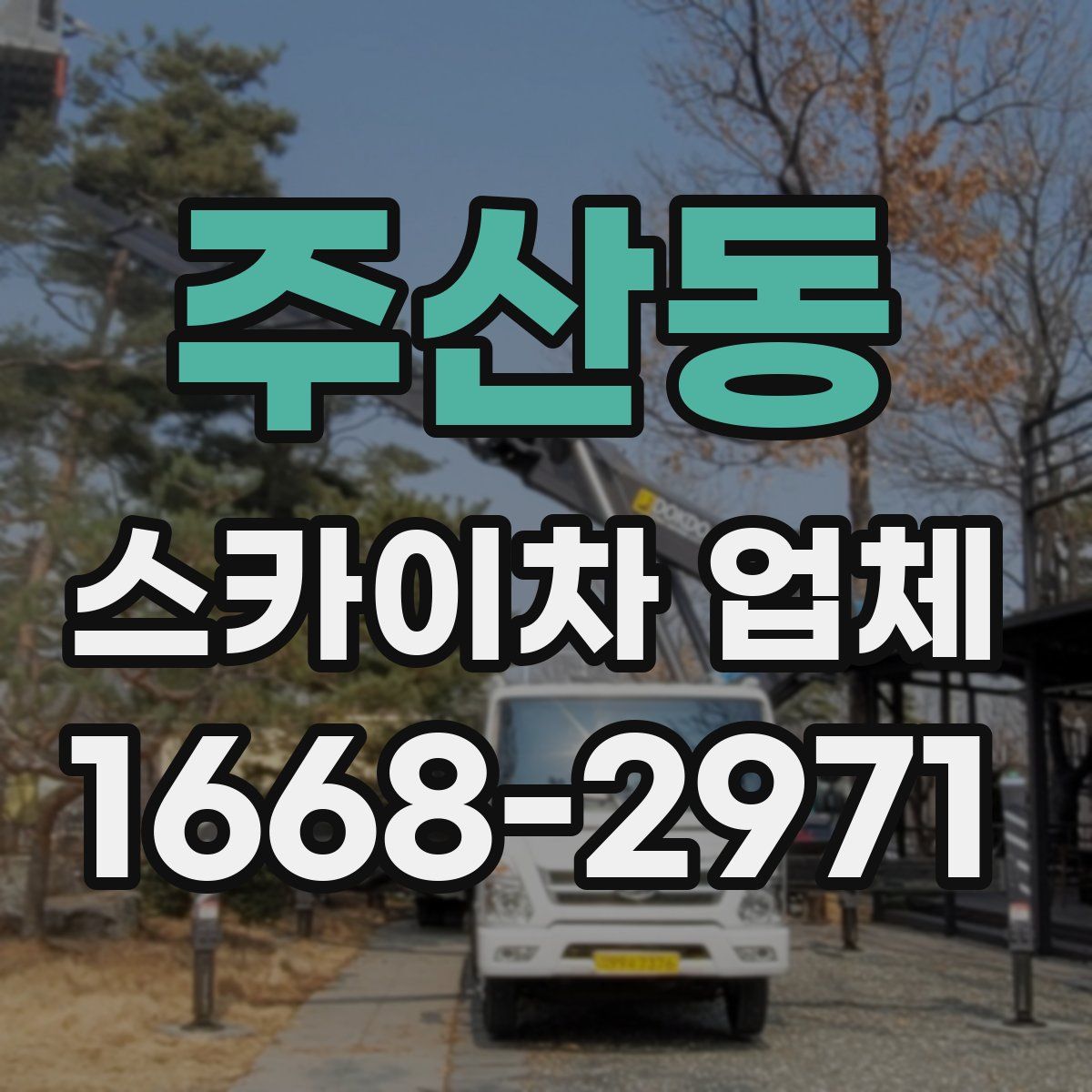 주산동 스카이차 업체