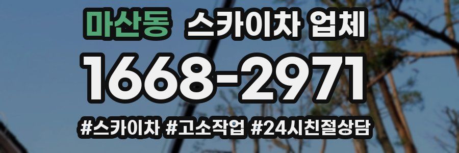 마산동 스카이차 업체