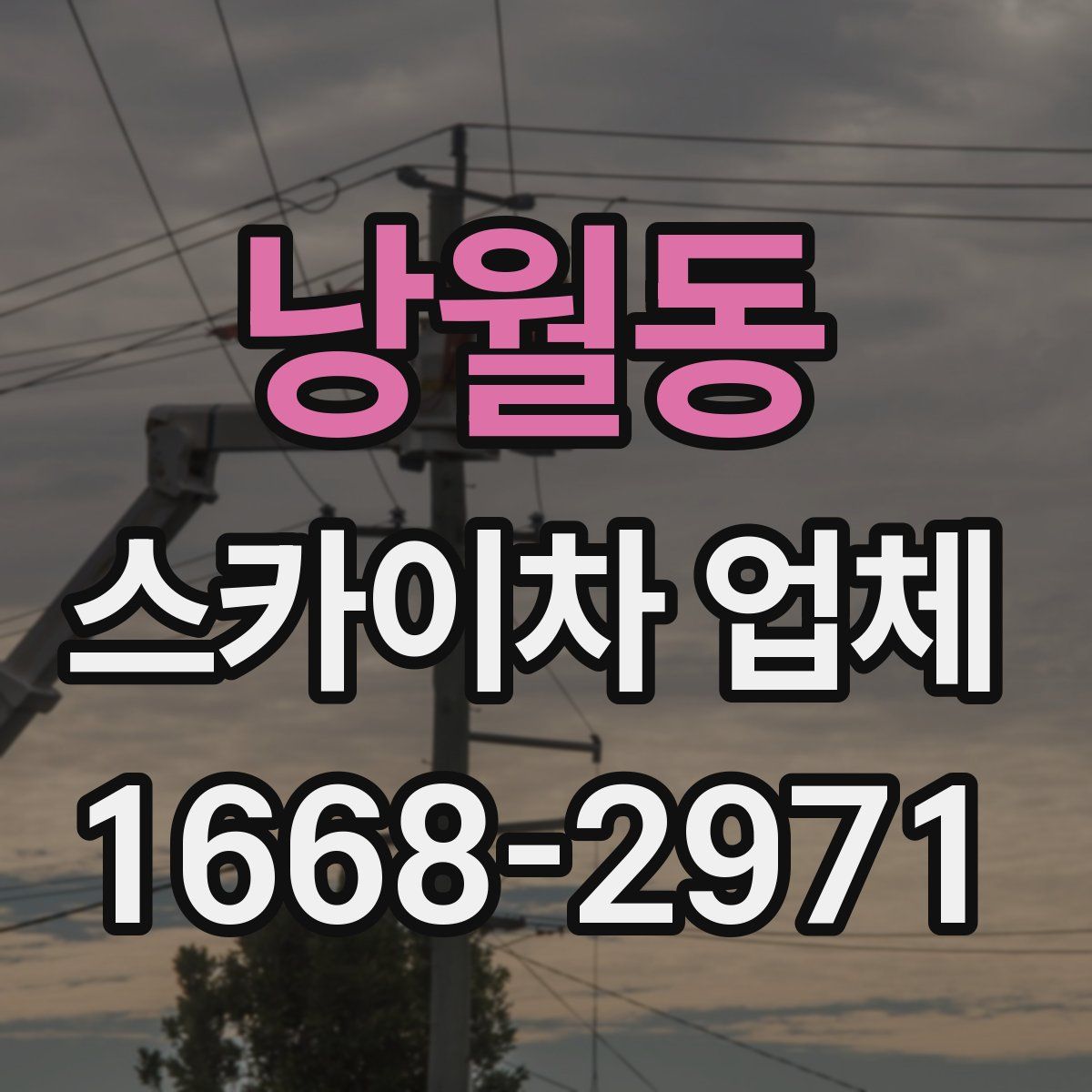 낭월동 스카이차 업체