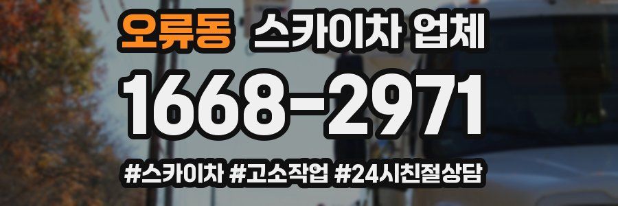 오류동 스카이차 업체