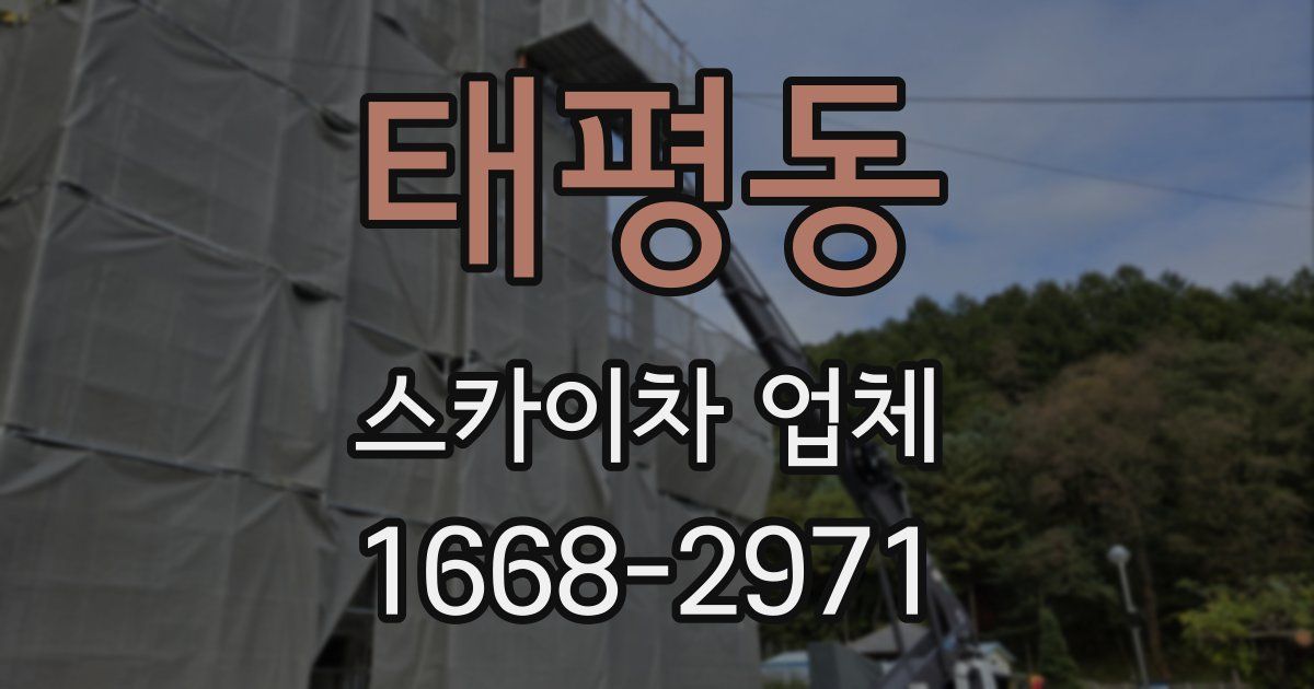 태평동 스카이차 업체